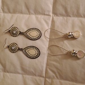 Two pair of earrings